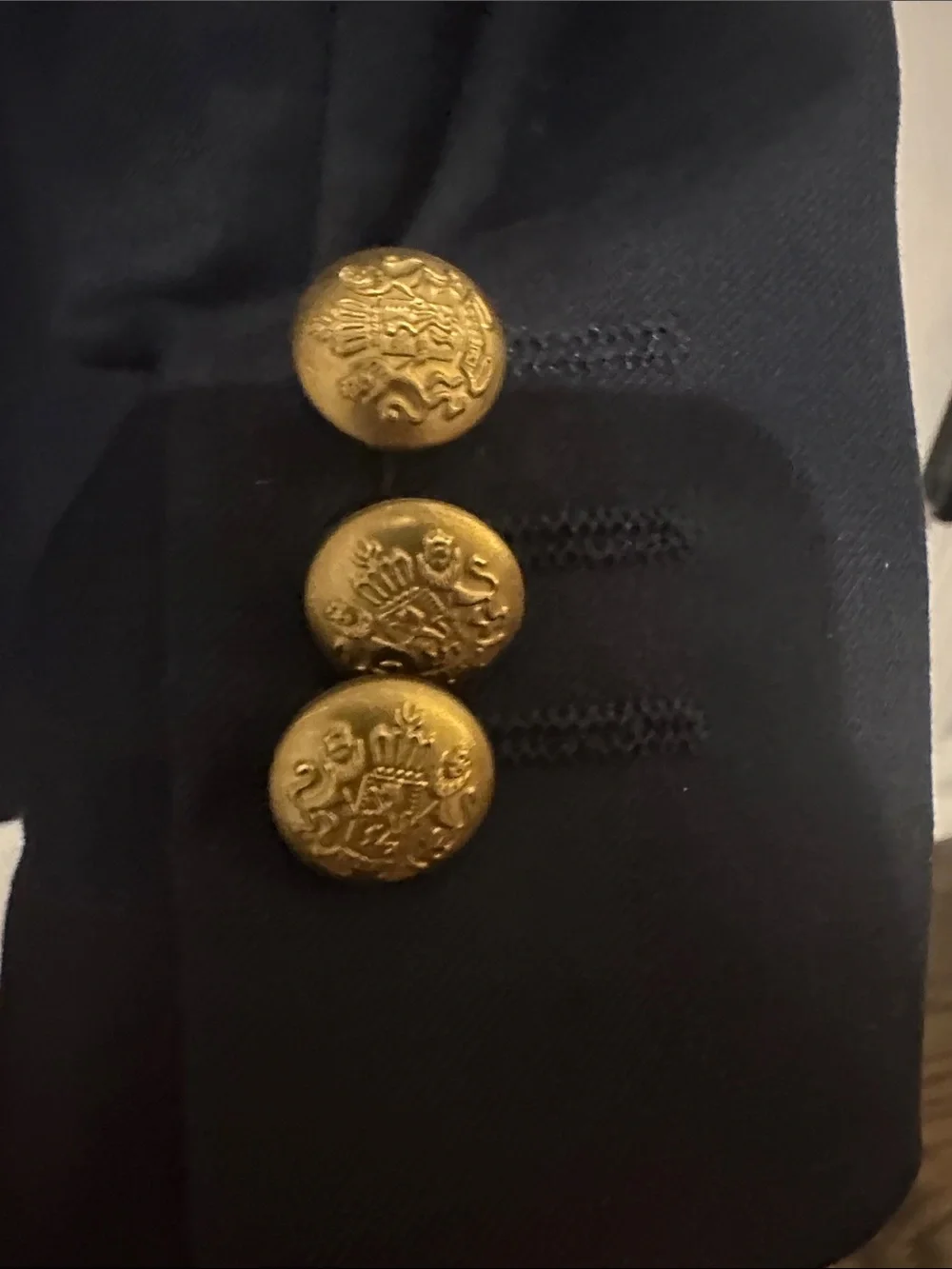 Kids Navy Single-Button Blazer